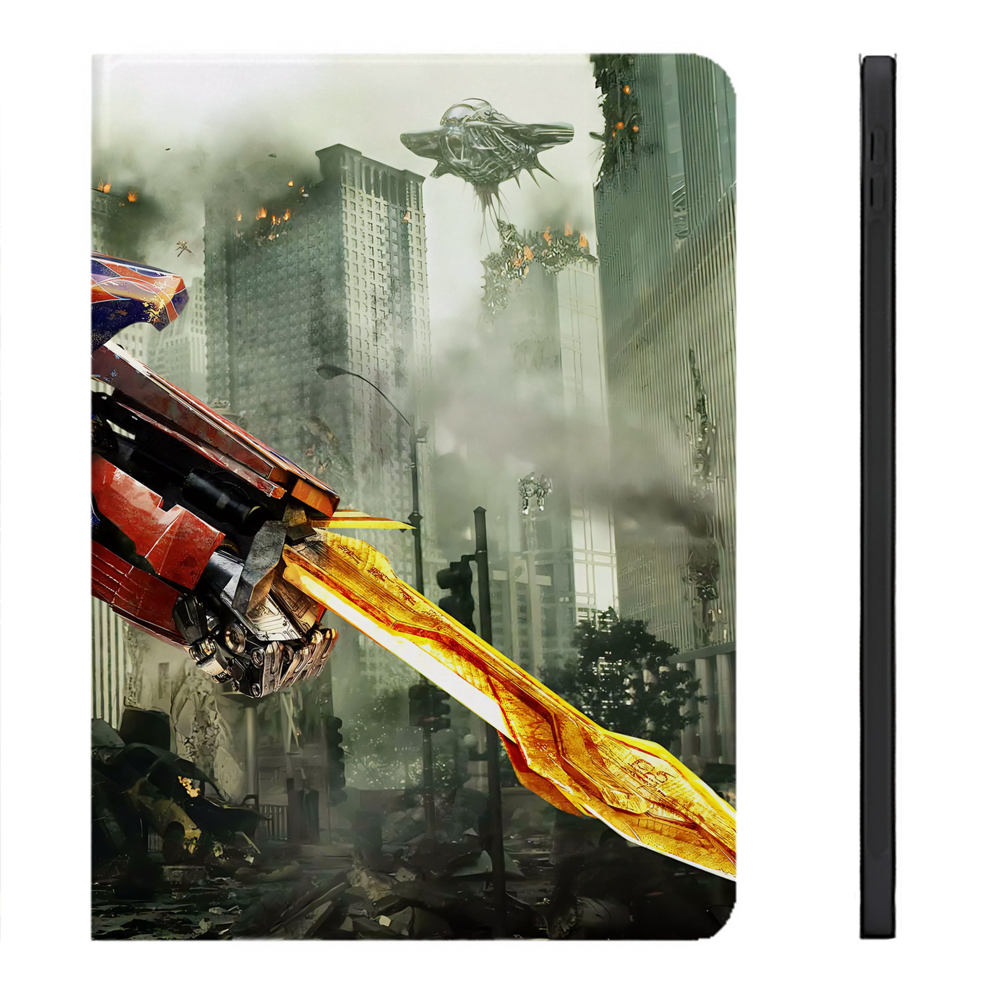 （画像用） Transformers トランスフォーマー IPadケース ペンホルダー付き ブックスタイルデザイン